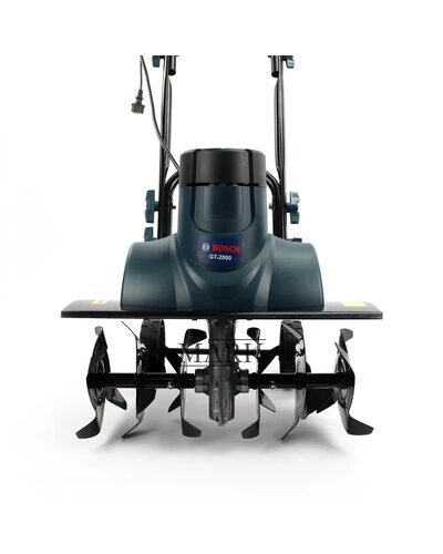 Электрокультиватор BOSCH GT-2000 (2.0 кВт) антивибрационная система, работает от сети, 2000 об/мин, Синий
