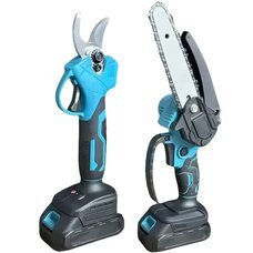 Набор 2в1 Primatec аккумуляторная мини цепная Пила 6 дюймов и Секатор с 2-мя аккумуляторами 24V в кейсе