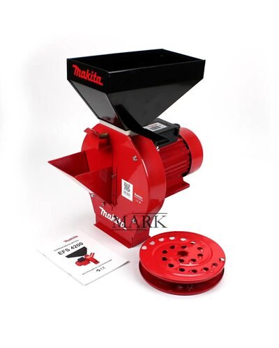 Зернодробилка + мельница Makita EFS 4200 (4.2 кВт, 280 кг/ч) кормоизмельчитель для зерна и початков кукурузы