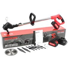 Портативний універсальний садовий тример з 2 змінними АКБ у комплекті BOXER BX142 (48V, 4AH)