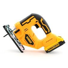 Професійний акумуляторний лобзик з підсвічуванням робочої зони, 2 змінними АКБ та пластиковим кейсом у комплекті DeWalt DCS331B (24V, 5AH)