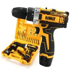 Аккумуляторный беспроводной шуруповерт с кейсом для хранения 2 аккумулятора в комплекте DeWALT DCF680G2F (12V, 2AH)