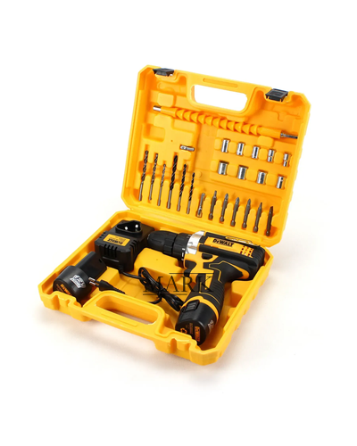 Аккумуляторный беспроводной шуруповерт с кейсом для хранения 2 аккумулятора в комплекте DeWALT DCF680G2F (12V, 2AH)