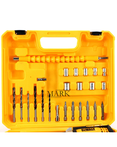 Аккумуляторный беспроводной шуруповерт с кейсом для хранения 2 аккумулятора в комплекте DeWALT DCF680G2F (12V, 2AH)