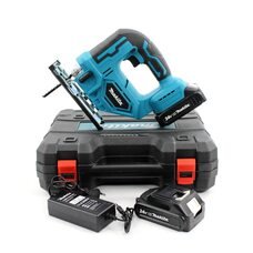 Портативний потужний професійний лобзик з 2 змінними АКБ та пластиковим кейсом Makita DJV180Z (24V, 5AH)