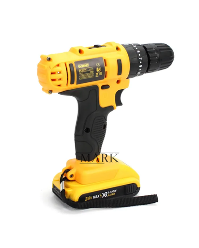 Аккумуляторный беспроводной шуруповерт с набором инструментов и кейсом для хранения 2 аккумулятора в комплекте DeWALT DCD771 (24V, 6AH) Аккумуляторный беспроводной шуруповерт с набором инструментов и кейсом для хранения 2 аккумулятора в комплекте DeWALT DCD771 (24V, 6AH)