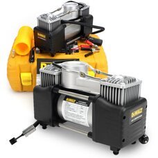 Портативный автомобильный воздушный компрессор с пластиковым кейсом в комплекте DeWalt 12V