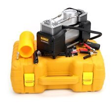 Портативный автомобильный воздушный компрессор с пластиковым кейсом в комплекте DeWalt 12V