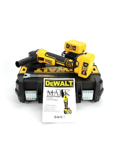 Аккумуляторная угловая шлифмашина DeWalt DCG409P2 (36V, 5AH) 800 Вт, 9000 об/хв Аккумуляторная угловая шлифмашина DeWalt DCG409P2 (36V, 5AH) 800 Вт, 9000 об/хв