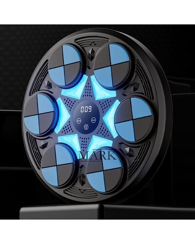 Музыкальный боксерский тренажер (36х36 см), настенный с Bluetooth и подсветкой, USB Type-C