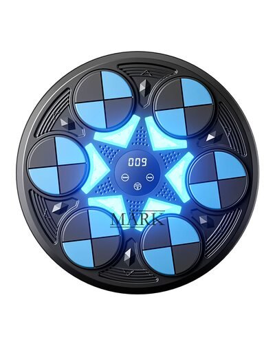 Музыкальный боксерский тренажер (36х36 см), настенный с Bluetooth и подсветкой, USB Type-C