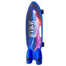 Дитячий інтерактивний скейтборд з підсвічуванням, димовими ефектами та музикою Fire Skatebo Art Синій (НКП)