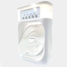 Настольный вентилятор-увлажнитель Crownberg СВ-410, мини-кондиционер с подсветкой, 10 Вт, Белый (243)
