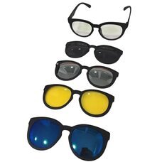 Універсальні магнітні сонцезахисні антивідблискові окуляри Magic Vision 5 в 1 в чохлі (ЖЯ)