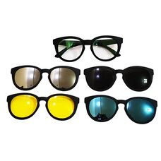 Універсальні магнітні сонцезахисні антивідблискові окуляри Magic Vision 5 в 1 в чохлі (ЖЯ)