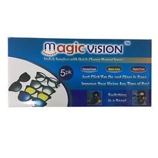 Універсальні магнітні сонцезахисні антивідблискові окуляри Magic Vision 5 в 1 в чохлі (ЖЯ)