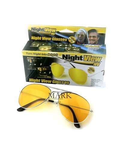 Антибликовые очки ночного видения Night View Glasses, очки антифары, Желтый (ЖЯ)