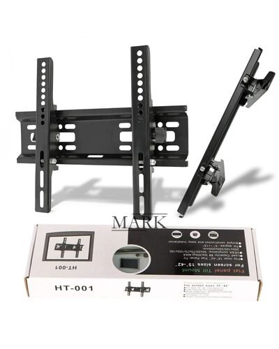 Настенный кронштейн для ТВ 15-42 дюймов, до 40 кг HT-001, Черный (ЖЯ)