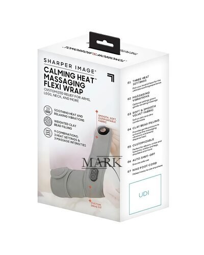 Согревающий массажер для суставов Calm heat Massaging Flex Wrap 63657 разъемный, Серый (ЖЯ)