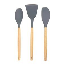 Універсальний силіконовий багатофункціональний набір кухонного приладдя Kitchen Set 12 предметів Сірий (HA-50)