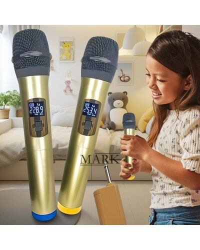 Набор беспроводных блютуз караоке-микрофонов Shure SM-820A (ЖЯ)