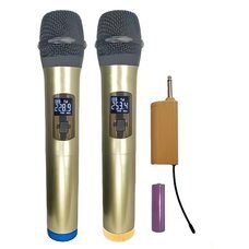 Набор беспроводных блютуз караоке-микрофонов Shure SM-820A (ЖЯ)