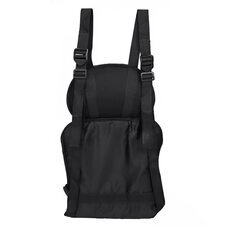 Універсальне безкаркасне дитяче автокрісло з підголовником та ременями від 1 до 5 років, Біло-чорний (ЖЯ)