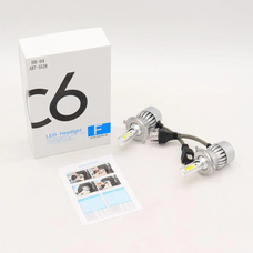 Світлодіодні автомобільні led-лампи головного світла Led C6-H4 (ЖЯ)