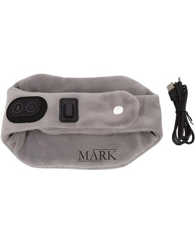 Эргономичный вибромассажный бандаж на шею с подогревом Calm Heat Massaging Neck Wrap Серый (ЖЯ)