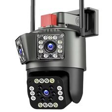 Професійна вулична камера відеоспостереження з 2 об'єктивами 6Мп та підтримкою WIFI, Wonsdar RW12-5K (509)