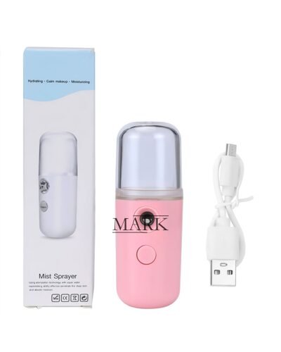 Ультразвуковой наноувлажнитель портативный Nano Mist Sprayer EL-544-20, 50 мл, розовый (ЖЯ)