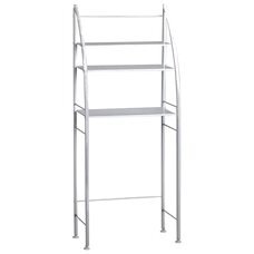 Посилена сталева універсальна підлогова стійка для речей під туалет Sailboat Washing Mashine Rack TM-0092 Білий