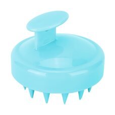 Масажер-шабер щітка для шкіри голови та миття волосся DragonTeeth 8 см Блакитний