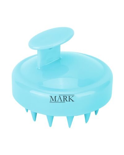 Массажер-шабер щетка для кожи головы и мытья волос DragonTeeth 8 см Голубой