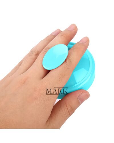 Массажер-шабер щетка для кожи головы и мытья волос DragonTeeth 8 см Голубой