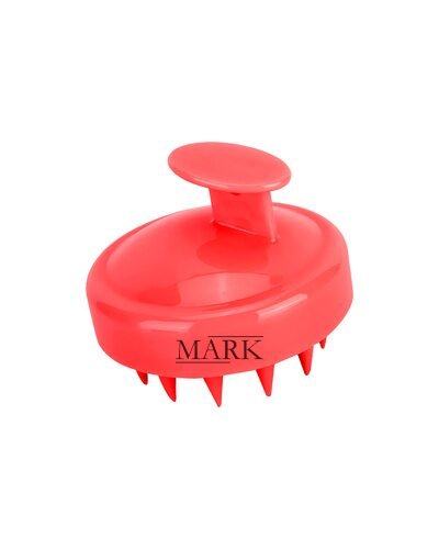 Массажер-шабер щетка для кожи головы и мытья волос DragonTeeth 8 см Красный