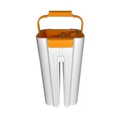 Механічна швабра-ледарка з відром і автоматичним віджимом Scratch housework 10 л Біло-Помаранчевий (НА-371)