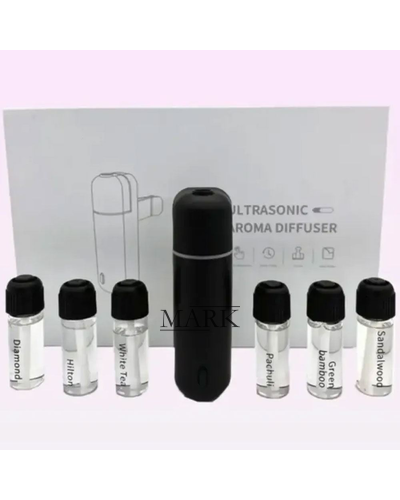 Автомобильный ароматизатор воздуха Ultrasonic Car Aroma Diffuser Black, автоматический, 6 ароматов (AX)
