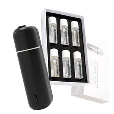 Автомобильный ароматизатор воздуха Ultrasonic Car Aroma Diffuser Black, автоматический, 6 ароматов (AX)