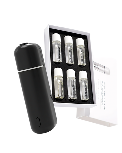 Автомобильный ароматизатор воздуха Ultrasonic Car Aroma Diffuser Black, автоматический, 6 ароматов (AX)