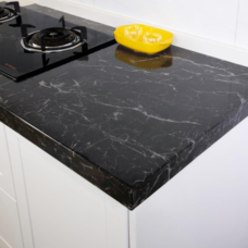 Самоклеюча плівка для кухні, меблів, техніки 60×1000 см, Чорний мармур