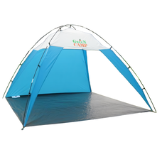 Палатка-тент двухместный пляжный Green Camp 1045, 220*220*160 см, Бело-голубой