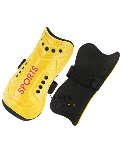 Щитки футбольные Sport длиной 21 см, 2L, Желтый