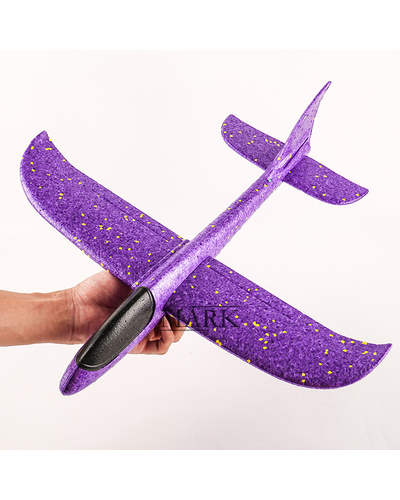 Митательный самолет-планер Fly Plane длиной 48 см, Фиолетовый