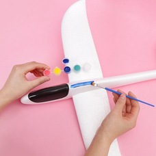 Метальний літак-планер Fly Plane довжиною 48 см, Білий