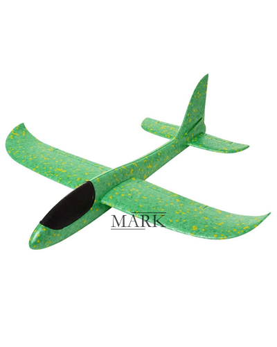Митательный самолет-планер Fly Plane длиной 48 см, Зеленый