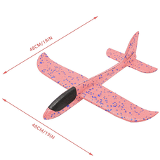 Метальний літак-планер Fly Plane довжиною 48 см, Рожевий