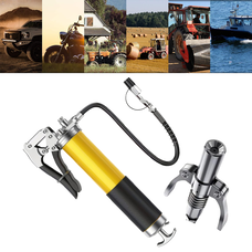 Профессиональный шприц для смазки с гибким шлангом и пистолетной ручкой, давление до 550 бар (SO-75)