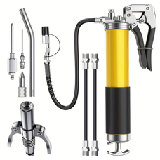 Профессиональный шприц для смазки с гибким шлангом и пистолетной ручкой, давление до 550 бар (SO-75)