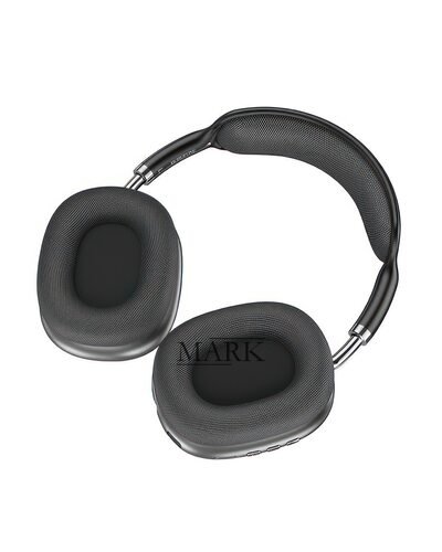 Беспроводные накладные TWS bluetooth наушники с микрофоном и поддержкой карты памяти AirMax P9 400 мА/год Черный глянец (HA-34)